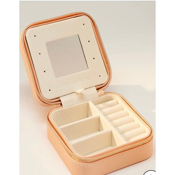 Sterling Forever Chic Travel Jewelry Case - NWT - Top Holiday Gift - Rose Color - Picture 1 of 5